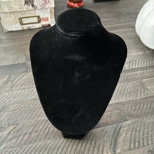 Black Velvet Jewelry Display Bust